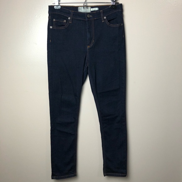 Free People Hi-Rise Dark Wash Jeans Size 29 - Picture 2 of 7